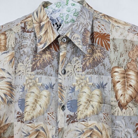 Tori Richard Shirt Mens Small Cotton Lawn Button Up Hawaiian Short Sleeve Floral - Picture 2 of 10